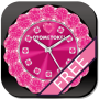 icon [Free]CUTE QLOCK Pink Diamond voor Huawei MediaPad M2 10 Wi-Fi