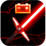 icon Lightsaber Wars Battery Widget - Force of Stars voor oukitel K5