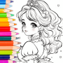 icon Doll Color: Princess Coloring voor Texet TM-5005