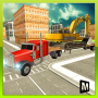 icon Heavy Machine Transport Truck