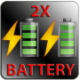 icon 2x battery PRANK voor Samsung Galaxy J2 Prime
