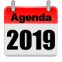 icon Calendario 2019 España Agenda de Trabajo voor ZTE Nubia M2 Lite