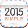 icon 탁상달력 2015 : 심플 (위젯) voor Motorola Moto Green Pomelo