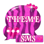 icon Pink Zebra GO SMS Theme voor Panasonic T44