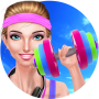 icon Gym Girl: Fitness Beauty Salon voor Samsung Galaxy Note 10.1 N8000